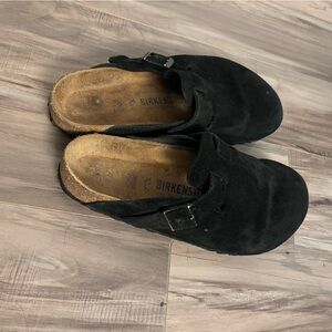 Birkenstock bostons  Black Suede